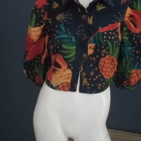 Farm rio crop top. Excellent - Picture 4 of 4